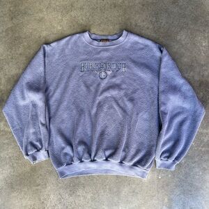 RARE VINTAGE 90s MADE IN USA FUZZY INDIE OVERSIZED BOHO BRECKENRIDGE SWEATER